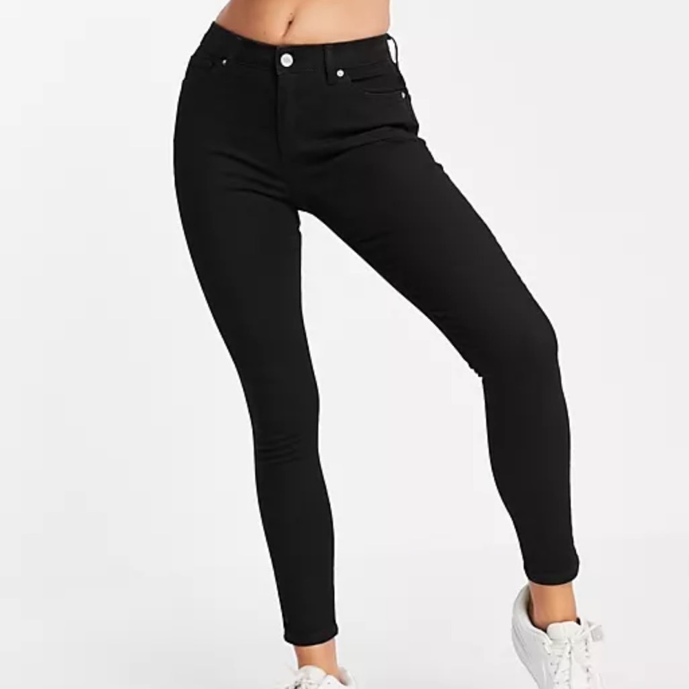 TOPSHOP black jeans - size 12 (waist 34)